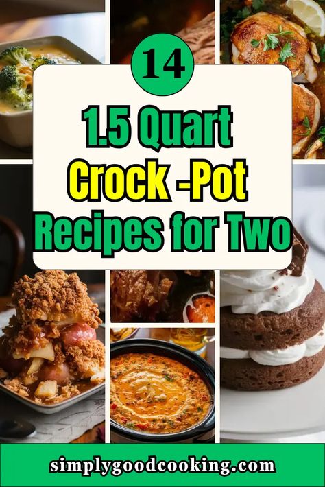 Crock Pot Recipes For Two, Mini Crock Pot Recipes, Small Crockpot Recipes, Crockpot Meal Prep, Crockpot Recipes For Two, Mini Crockpot Recipes, Small Crock Pot, Easy Slow Cooker Meals, Small Slow Cooker