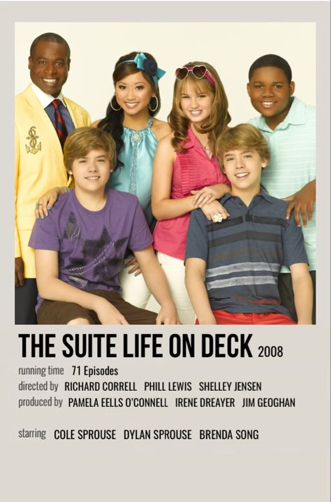 Cody Suite Life On Deck, The Suite Life On Deck, Suite Life On Deck, Suit Life On Deck, Poster Polaroid, Tv Posters, Iconic Movie Posters, Series Poster, Girly Movies