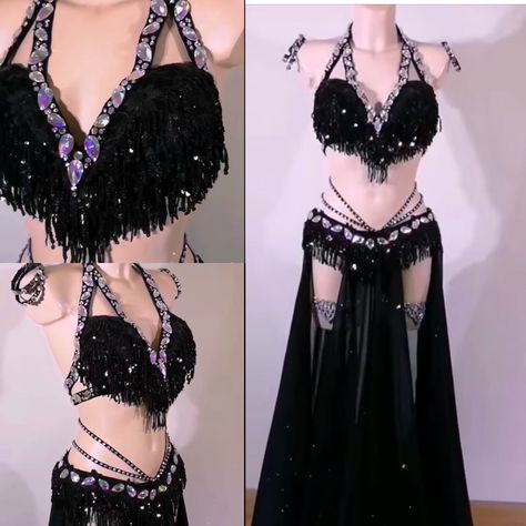 Belly Dancing Outfit Arabic, Black Belly Dancer Outfits, Belly Dancer Outfits Black, Bellydancer Outfit, Arabian Belly Dancer Outfits, Belly Dancer Dress, Bellydance Outfit, Belly Dancing Outfit, Belly Dance Clothes