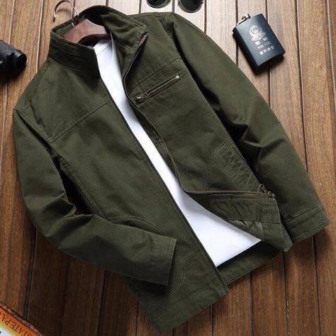 Green Shirt Jacket Outfit, Jean Jacket Outfits Men, Shirt Jacket Outfit, Sophisticated Man, Military Jacket Green, Shirt Jacket Men, Man About Town, Jackets Fashion, Men Fashion Casual Shirts