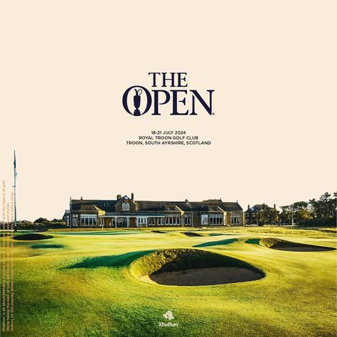 THE OPEN 18-21 July 2024 Royal Troon Golf Club Troon, South Ayrshire, Scotland 🍻🍻⛳️🌊 #theopen #theopenchampionship Golf Graphic Design Poster, Golf Graphic Design, Golf Branding, Ayrshire Scotland, Golf Pro Shop, Beauty Ads, Brand Elements, Golf Poster, Golf Inspiration