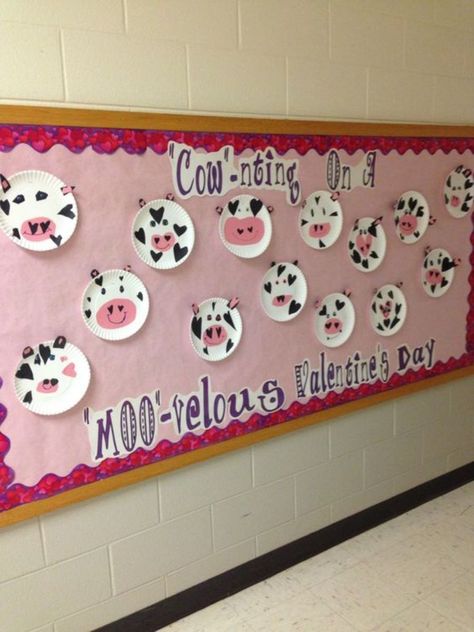 classroom-ideas-for-valentines-day Best Work Board Classroom, February Theme Classroom Door, Valentine’s Day Bulletin Board Kindergarten, Cow Themed Valentines, Cow Theme Classroom Bulletin Boards, Valentine’s Day Board Preschool, February Themed Bulletin Boards, Cow Door Decorations Classroom, Cow Classroom Door