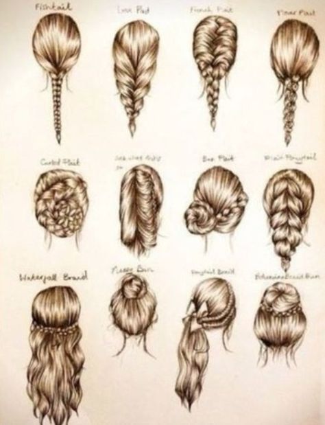 These are some cute easy hairstyles for school, or a party. Braids Types, Types Of Braids, Ombré Hair, Beautiful Braids, Tan Skin, Hairstyles For School, Hair Dos, Luxury Beauty, Copic