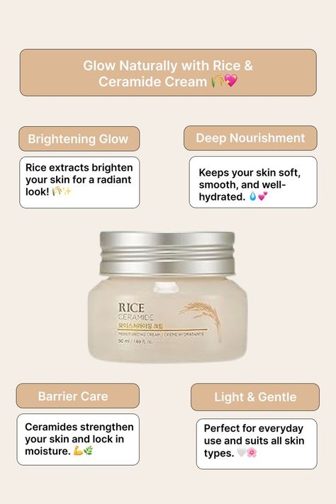 The Face Shop Rice & Ceramide Moisturizing Cream with Rice Extracts for Skin Brightening | Ceramide Moisturizer For Skin Barrier Repair | Paraben & Paraffins Free, Korean skin care products



#skincare #beauty #skincareroutine #makeup #skin #skincareproducts #skincaretips #glowingskin #selfcare #antiaging #facial #healthyskin #cosmetics #acne #natural #serum #naturalskincare #love #perawatanwajah #skincareindonesia #facials #skincarebpom #glowing #jerawat #beautytips #beautiful #esthetician #spa #like #organic Esthetician Spa, Ceramide Moisturizer, Korean Skin Care Products, Skin Barrier Repair, Korean Skin Care, Korean Skin, The Face Shop, Moisturizing Cream, Skin Barrier