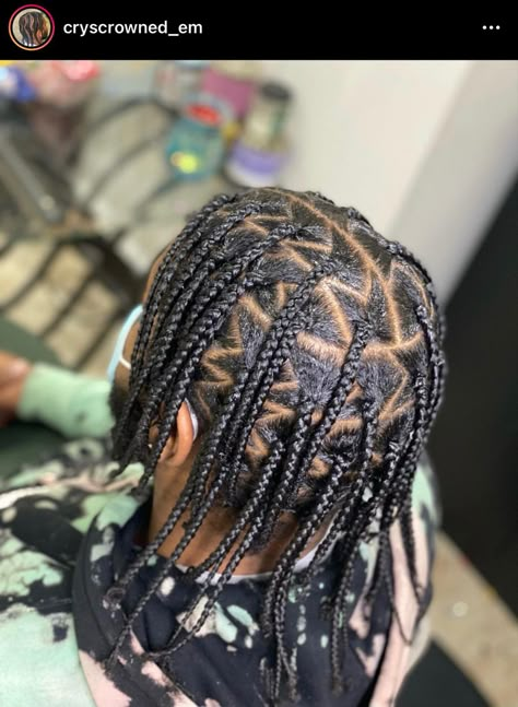 Plait Hairstyles For Men, Box Braid Designs For Men, Mens Individual Braids, Singles Box Braids Men, Individual Braids Men, Boyfriend Hairstyles, Braiding Designs, Plaits Hairstyles Black, Boxed Braids