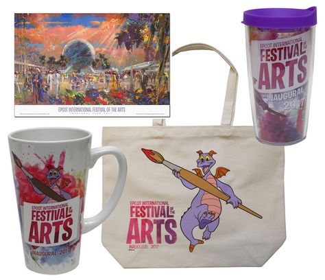 Figment is the star of commemorative merchandise coming to the Epcot International Festival of the Arts! Music Festival Merchandise, Festival Merch, Festival Merchandise, Monday February, Festival 2022, Chamber Music, Disney Images, International Festival, Performing Arts