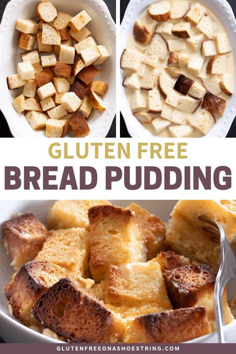 Gluten Free Bread Pudding Recipes, Gluten Free Bread Pudding, Gluten Free Bread Recipe Easy, Glutenfree Bread, Gf Bread, Roll Recipes, Keto Friendly Desserts, Bread Pudding Recipe, Diet Breakfast Recipes