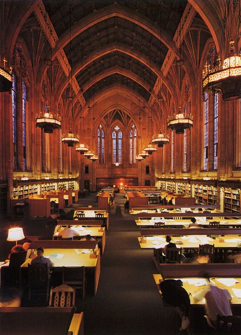 HARRY POTTER READING ROOM.   (Suzzallo Library Reading Room--University of Washington) Suzzallo Library, Library University, Beautiful Library, College Aesthetic, Dream College, Beautiful Books, Dream School, College Admission, College Prep