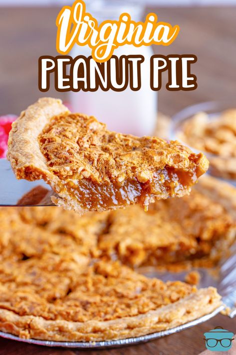 Virginia Peanut Pie - The Country Cook Virginia Peanut Pie, Dairy Free Pies, Peanut Pie, Homemade Pie Recipes, Fresh Strawberry Pie, Southern Recipes Soul Food, Peanut Recipes, Country Cook, Homemade Pie Crusts