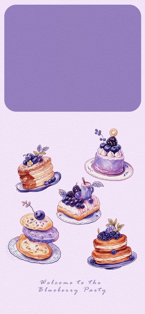 Blueberry Wallpaper Iphone, Pastries Aesthetic Wallpaper, Flashy Wallpapers, Blueberry Aesthetic Art, Blueberry Wallpaper, Draw Food, Wallpaper Iphone Boho, Wallpaper Computer, Cocoppa Wallpaper