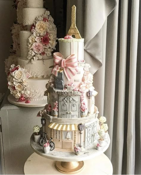 Paris Theme Cake, Cakes Decorated, Paris Birthday, Theme Cake, Paris Theme, Bespoke Wedding, Celebration Cakes, Let Them Eat Cake, Beautiful Cakes