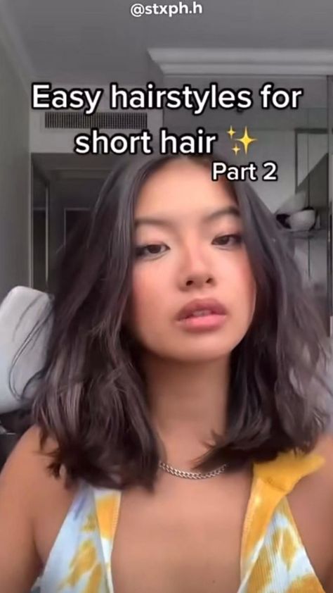 Hair Tips Video, Clip Hairstyles, Hairdos For Short Hair, Hair Tutorials For Medium Hair, Short Hair Tutorial, Shot Hair Styles, Peinados Fáciles Para Cabello Corto, Cute Hairstyles For Short Hair, Hair Stylist Life