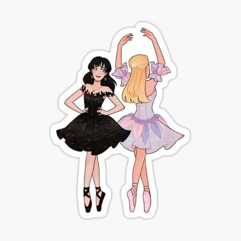 Odile And Odette, Barbie Stickers, Barbie Swan Lake, Barbie Drawing, Sticker Design Inspiration, Disney Emoji, Cowboy Baby, Disney Iphone, Bubble Stickers