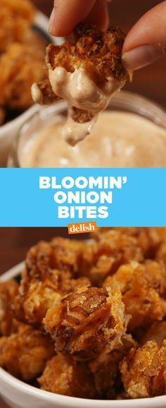 Onion Bites, Onions Recipes, Bloomin Onion, Blooming Onion, Cloth Coat, Ice Water, Onion Recipes, Finger Food Appetizers, Football Food