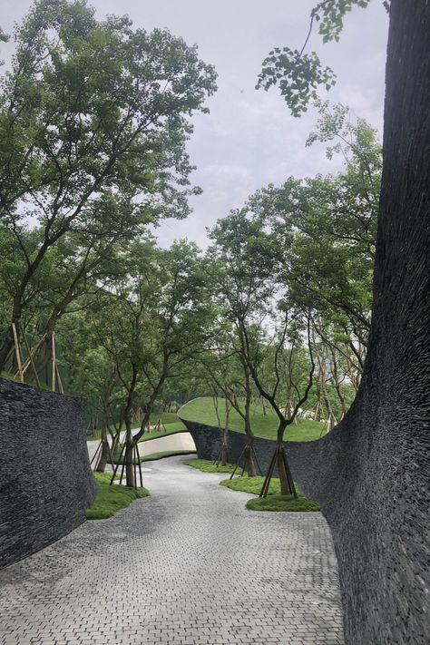 Pathway In Forest, Valley Landscape Design, Forest Walkway Design, Urban Forest Landscape, Industrial Landscape Design, Forest Landscape Architecture, Wall Landscape Design, A Fraction Of The Whole, Natural Pathway