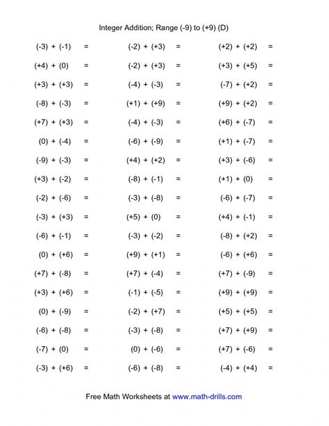 7th Grade Math Integers Worksheets Adding Integers Worksheet, Subtracting Integers Worksheet, Multiplying Integers, Negative Numbers Worksheet, 8th Grade Math Worksheets, Multiplying And Dividing Integers, 7th Grade Math Worksheets, Adding Integers, Math Integers