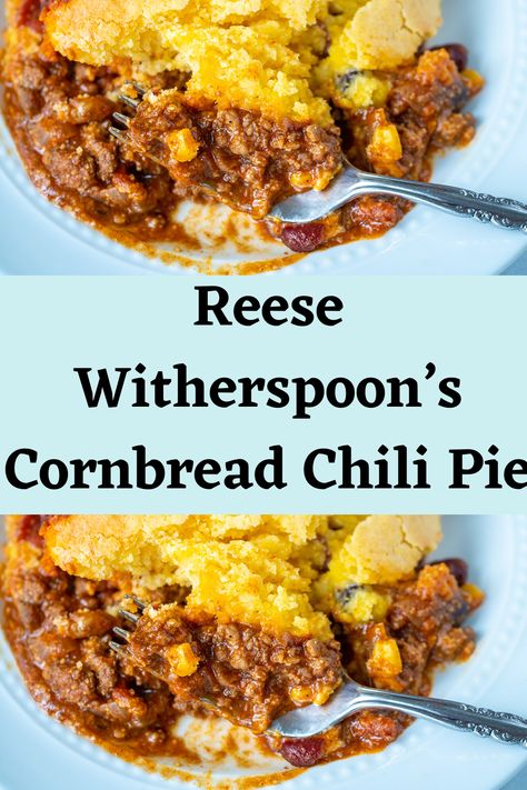 Cornbread Chili Pie, Chili Pie Recipe, Cornbread Chili, Spaghetti Lasagna, Stovetop Chili, Chili Pie, Jiffy Cornbread Mix, Chili And Cornbread, Corn Muffin Mix