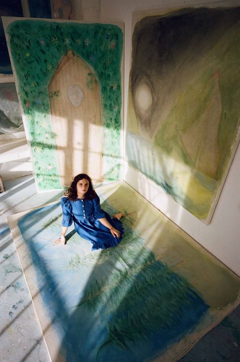 Artist Tara Walters Paints Her Psychic Visions. Then They Come True Artist Retreat, Painting Practice, Hometown Heroes, Whitney Museum, Artist Paint, Painted Doors, College Art, Pilgrimage, Psychic