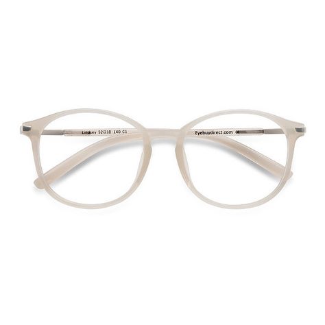 Women's Lindsey - Clear White round metal plastic - 16335 Metal Rx... ($19) ❤ liked on Polyvore featuring accessories, eyewear and eyeglasses Glasses For Soft Summer, Transparent Glasses Frames Woman, Transparent Specs Frames Women, Round Eye Glasses, Clear Grey Glasses, Clear Round Glasses, Clear Blue Light Glasses Aesthetic, Unique Glasses Frames, Pale Pink Glasses Frames