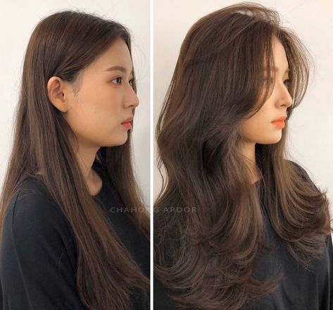 This Hairstylist Shares How A Proper Haircut Changes A Person (30 Pics) Layered Hairstyles, Hairstyle Tutorials, Long Haircuts, Korean Long Hair, Haircut Medium, Kadeřnické Trendy, Fesyen Rambut, Vlasové Trendy, Hairstyles For Layered Hair