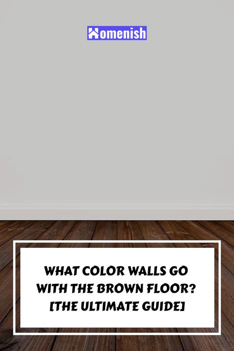 If you have brown floors, then the options for wall colors that will coordinate are almost endless. Your choice will depend on the type of look you are trying to achieve, as well as the size of your space and the amount of natural daylight you get. Here we will look at stylish wall colors to pair with brown floors and suggested wall color choices for different brown floor types. Flooring And Wall Color Ideas, Tile That Matches Dark Hardwood, Wall Color Ideas With Dark Floors, Wall Colors For Brown Floors, Wall Colors For Dark Wood Floors, Brown Paint Walls, Dark Brown Wood Floors, Dark Brown Floor, Color Walls