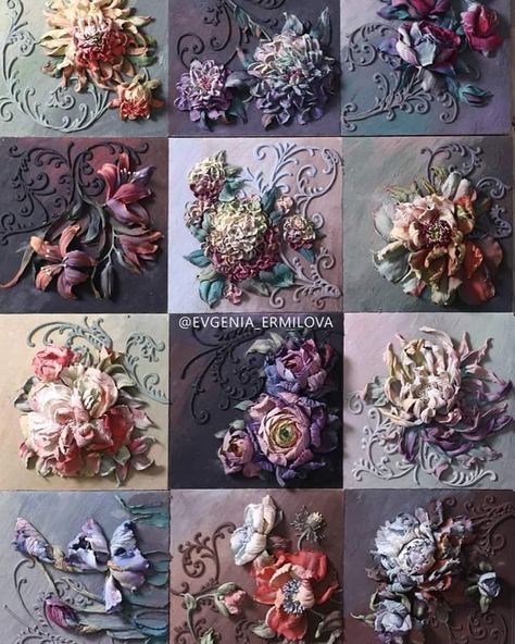 Sculpture Art Projects, Plaster Crafts, Plaster Sculpture, Plaster Wall Art, Picture Frame Decor, Mixed Media Art Canvas, Flower Sculptures, Wall Paint Designs, Relief Sculpture