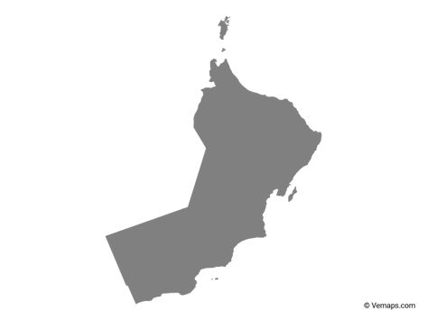 Grey Map of Oman Oman Map, Senior Year Things, Map Vector, Map Design, Senior Year, Oman, Human Silhouette, Vector Free, Map