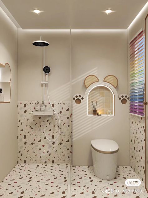 Kamar mandi Wc Aesthetic, Toilet And Bathroom Design, Diy Room Decor For Teens, Tiny Bathrooms, Bathroom Inspiration Decor, Tiny Bathroom, Home Design Plans, Kids' Bathroom, Modern Bathroom Design