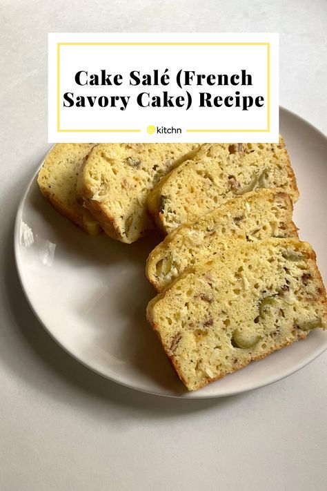 Savoy Cake, Savory Cake, Tall Cakes, Olive Relish, Baking Project, Different Vegetables, Bacon Cheddar, Peanut Free, Savoury Cake