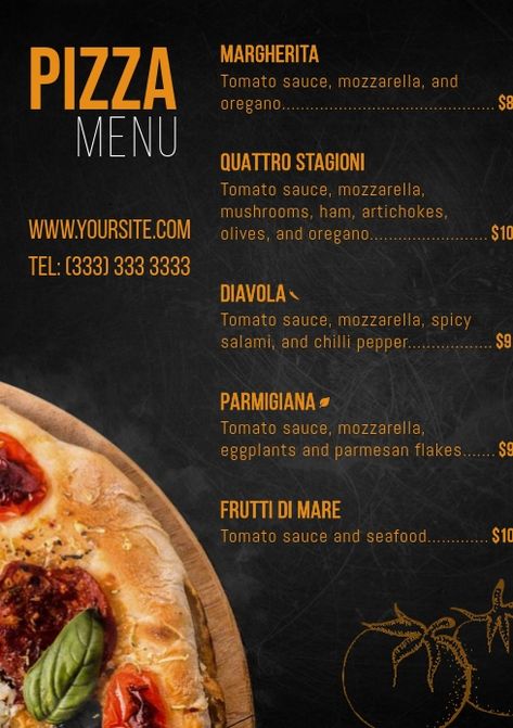 3,190+ pizza menu design Customizable Design Templates | PosterMyWall Pizza Menu Ideas, Pizza Flyer Design, Pizza Flyer Design Ideas, Pizza Menu Design Ideas, Pizza Menu Design Ideas Graphics, Catering Menu Design, Pizza Menu Design Templates, Pizza Menu Design, Pizzeria Menu