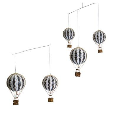 Harriet Bee Amee Balloon Mobile Hot Air Balloon Mobile, Gender Neutral Decor, Mobiles For Kids, Balloon Basket, Balloon Mobile, Hot Air Balloon Decorations, Hot Air Balloon Nursery, Floating Balloons, Dimensional Wall Decor