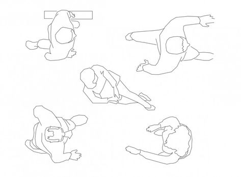 Person Top View, Top View People, People Top View, Floor Plan Symbols, Architecture Symbols, Drawing Details, Office People, Human Figure Sketches, Elevation Drawing