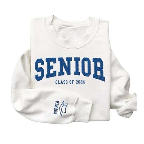 Custom Embroidered Senior 2024 Sweatshirt, Personalized Graduation 2024 Hoodie, Senior Gift Graduation Sweatshirt Hoodie, Class of 2024, Grad to be, Senior Shirt, Senior Graduation Gift Senior Hoodies, Senior 25, Senior Graduation Gifts, Senior Sweatshirts, Sr 25, Graduation 2024, Senior Shirts, Senior Gifts, Senior Graduation