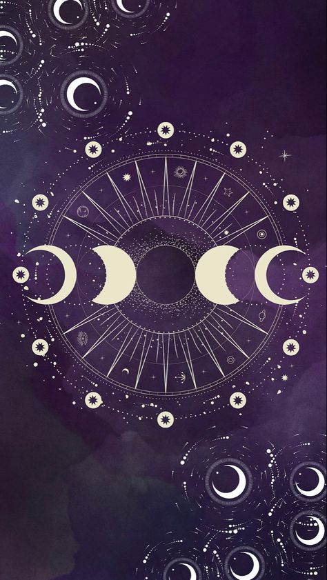 Witchy Wallpaper Android, Purple Astrology Aesthetic Wallpaper, Purple Witch Aesthetic Wallpaper, Purple Astrology Aesthetic, Moon Cycle Wallpaper, Purple Witchy Wallpaper, Mystic Arts Aesthetic, Purple Witchy Aesthetic, Purple Witch Aesthetic