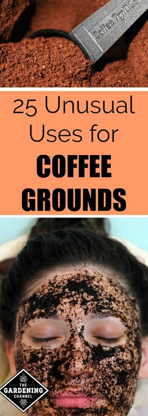 Coffee Grounds Garden, Aloe Vera Uses, Diy Heater, Uses For Coffee Grounds, Garden Coffee, Coffee Grinds, Facial Scrub, Coffee Uses, Diy Gardening