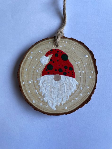 This Christmas Ornaments item is sold by GypsyEllaDesigns. Ships from Lakewood, WA. Listed on Aug 24, 2023 Family Wood Slice Ornaments, Crafts To Do For Christmas, Wood Ornament Painting Ideas Simple, Rustic Christmas Painting On Wood, Ornaments Diy Painting, Wood Slab Christmas Ornaments, Easy Ornament Painting Ideas, Wooden Orderments, Painting Wood Slices Christmas