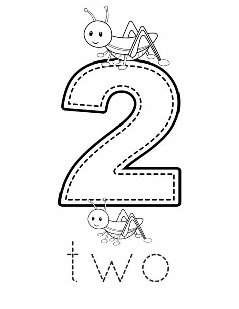 Number 2 Preschool Activities, Number 1 Preschool Activities, Numbers Preschool Printables, Number Printables, Preschool Number Worksheets, Free Preschool Printables, Tracing Worksheets Preschool, Preschool Math Worksheets, Numbers Preschool