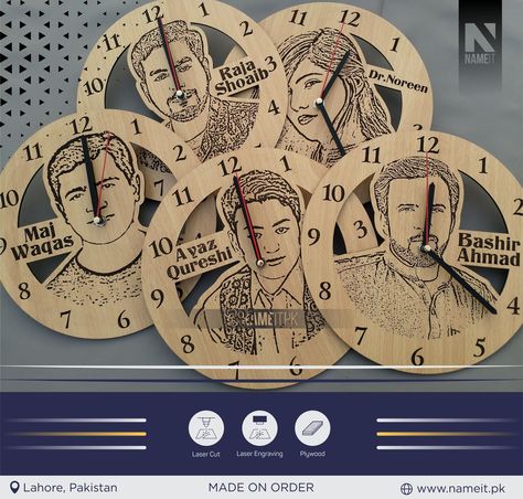 Personalized Wooden Wall Clock, Birthday Gift | Anniversary Gift | Picture Clock SHOP NOW. https://www.nameit.pk/products/personalized-wooden-wall-clock-birthday-gift-anniversary-gift-picture-clock Picture Clock, Clock Shop, Wooden Wall Clock, Wooden Wall, Wooden Walls, Anniversary Gift, Anniversary Gifts, Wall Clock, Birthday Gift