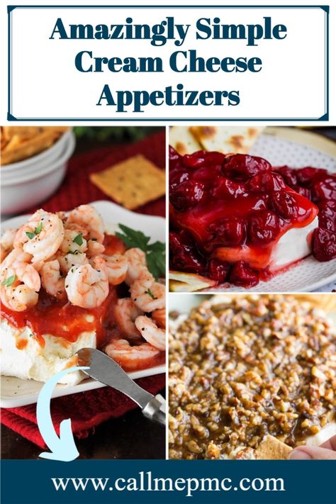 Cream Cheese Block Appetizer Easy Recipes, Appetizer With Cream Cheese Simple, Cheese Ideas Appetizers, Appetizers With Cheese, Cream Cheese Ideas Appetizers, Appetizer Recipes Using Cream Cheese, Thanksgiving Cream Cheese Appetizer, Cream Cheese Block Dip, App With Cream Cheese