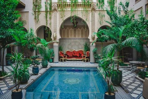 What is a Riad? 7 STUNNING Moroccan Riads You'll Want to Book Morocco Packing List, Best Riads In Marrakech, Moroccan Theme Party, Moroccan Garden, Moroccan Riad, Moroccan Architecture, Small Boutique Hotels, Moroccan Theme, Visit Morocco