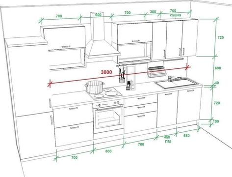 Kitchen Elevation, New Home Kitchen, Kitchen Drawing, Kitchen Measurements, Kitchen Layout Plans, Kitchen Modular, Kabinet Dapur, Furniture Details Design, Building House Plans Designs