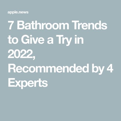 7 Bathroom Trends to Give a Try in 2022, Recommended by 4 Experts Pretty Bathrooms, Toilet Paper Roll Holder, Laundry Room Remodel, Single Candle, Living Room Trends, Bathroom Color, Emily Henderson, Bathroom Trends, Big Bathrooms