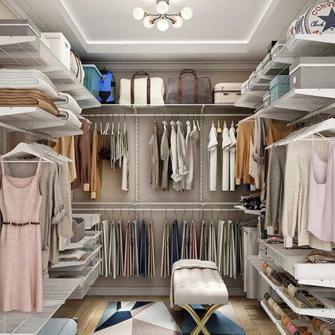 Walk In Closet Wire Shelving Ideas, Walk In Closet Shelving, Walk In Cupboard, Closet Shelving System, Wire Closet Systems, Basement Closet, Wire Closet Shelving, Closet Redo, Closet Shelving