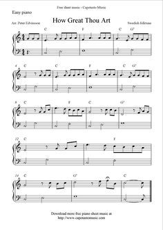 Download printable free easy sheet music scores, guitar tablature and videos. You will also find Guitar lessons for beginners. Easy Piano Chords, Christmas Piano Sheet Music, Music Printables, Free Printable Sheet Music, Piano Music Easy, Easy Sheet Music, Free Piano Sheets, Learning Piano, Hymn Sheet Music