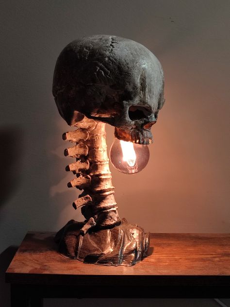 Ghost Zone, Skeleton Lamp, Skull Furniture, Skull Lamp, Skull Model, Lamp 3d, 3d Printer Designs, Halloween 3d, 3d Skull