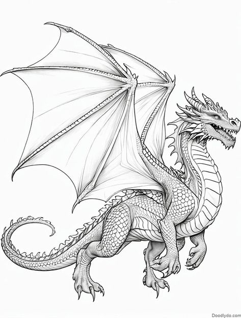 Coloring Pages Dragons Realistic, 2024 | Ejderhalar, Portre . #Dragon_Sketches_Pencil #Dragons_Realistic #Dragon_Sketch_Pencil #Dragon_Colouring_Pages Dragons Realistic, Dragon Colouring Pages, Realistic Dragon Drawing, Animation Tattoo, Dragons Drawing, Dragon Mandala, Beautiful Dragons, Relaxing Coloring Pages, Easy Dragon Drawings