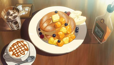 Hotcakes Recipe, Gif Food, Animated Food, Salty Food, Anime Bento, Food Anime, Geek Food, 귀여운 음식 그림, Food Artwork