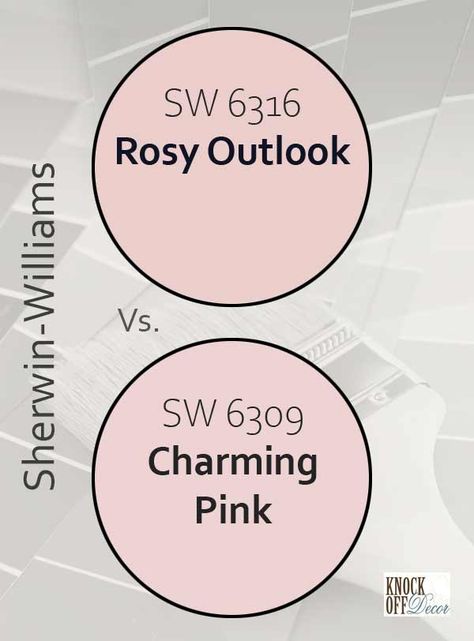 Rosey Outlook Sherwin Williams, Wherein Williams Charming Pink, Sherwin Williams Charming Pink Bedroom, Priscilla Sherwin Williams, Sherwin Williams Pink Nursery, Pink Paint For Bathroom, Sherman Williams Pink, Sw Charming Pink, Sherman Williams Pink Colors