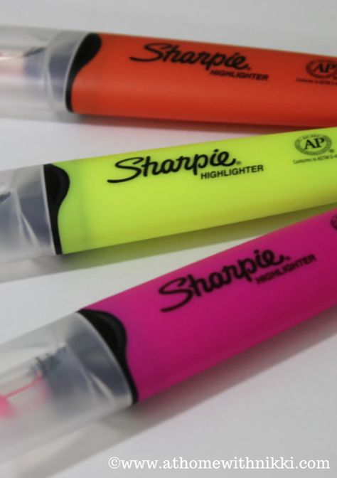 clear tip high lighter Sharpies At Home With Nikki, Birthday Wishes For Myself, Planner Supplies, How To Organize, Highlighter, Birthday Wishes, Dorm Room, This Year, At Home