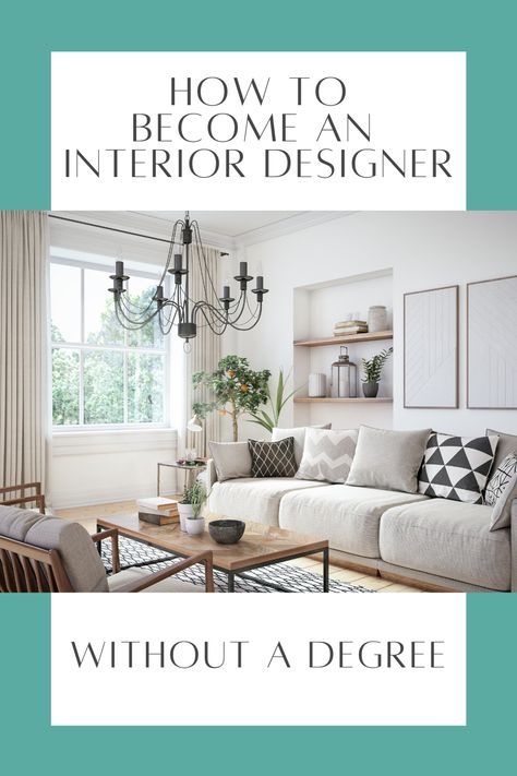 online interior design course, learn how to become an interior designer with no degree or experience in 9 weeks Interior Design Classes Online, How To Become A Self Taught Interior Designer, Interior Design Courses Free, Learn Interior Design Free, How To Become Interior Designer, How To Become A Designer, Learning Interior Design, Interior Designer Woman, Interior Design Training